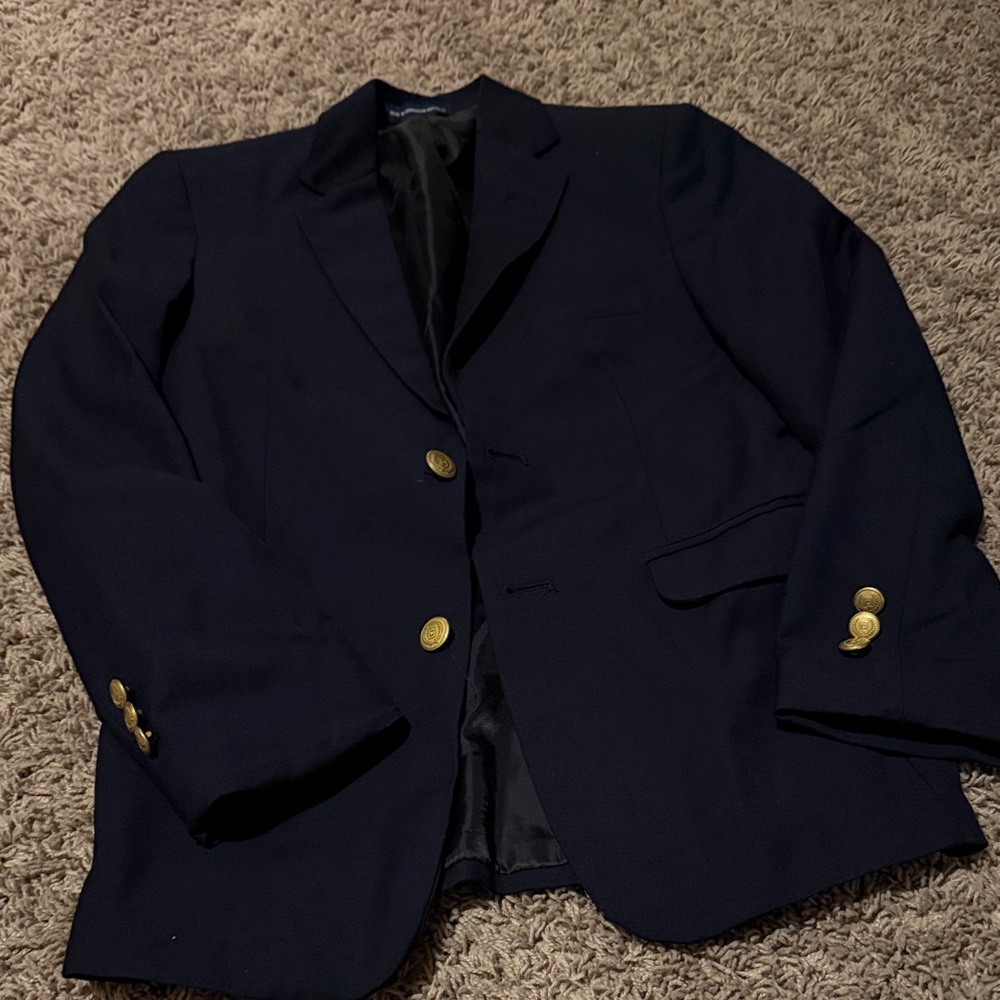 Chaos Navy Blazer with Gold Buttons